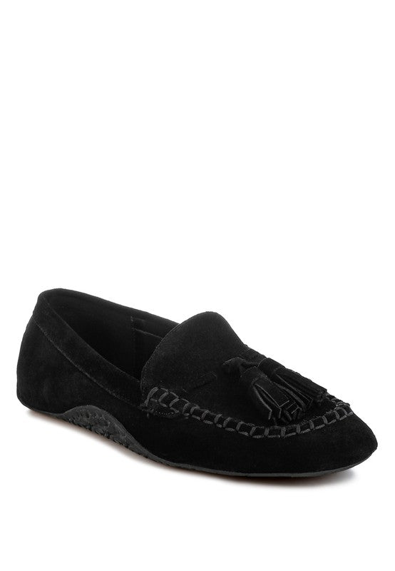 Kipstar Real Suede Leather Tassel Loafers - Loving It Shop