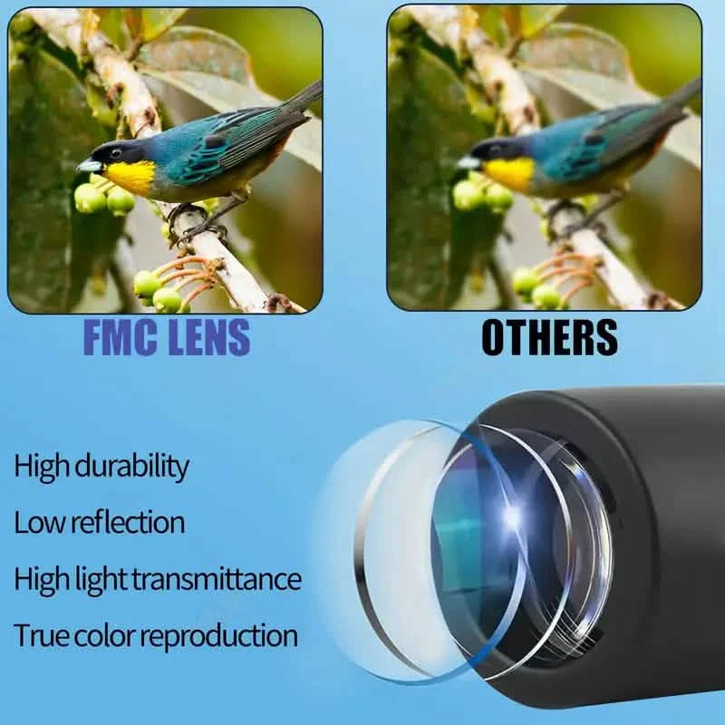8X Portable Monocular – Pocket-Sized for Outdoor Adventures &amp; Travel