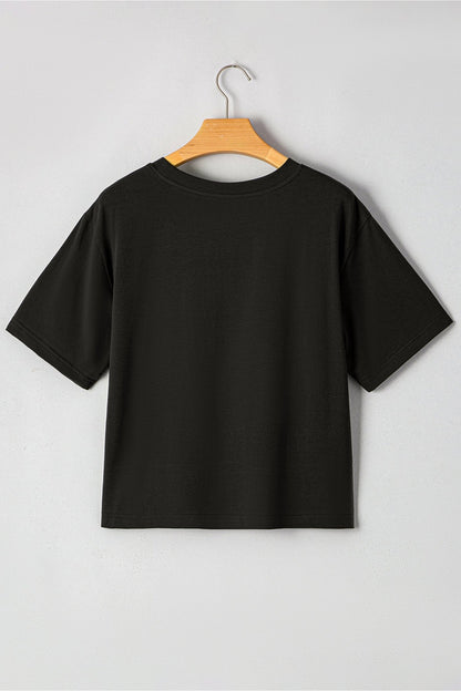 Carbon Grey Plus Size Western Aztec Bull Skull Printed T Shirt - Loving It Shop