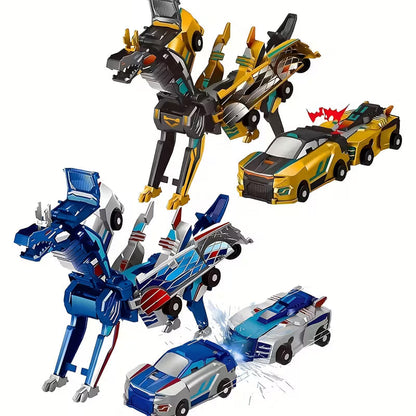 Car &amp; Transforming Dinosaur Toy – Crash-Proof Manual