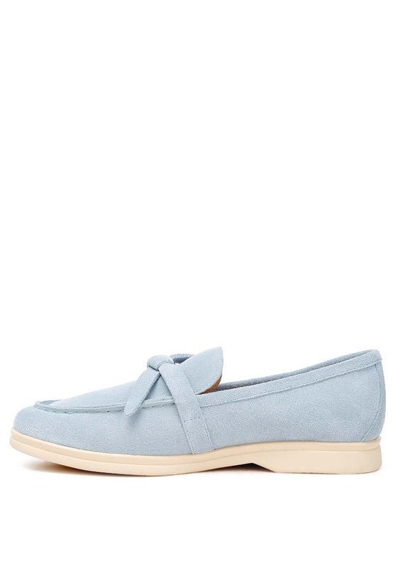 Nautica Genuine Suede Knot Detailed Loafers - Loving It Shop
