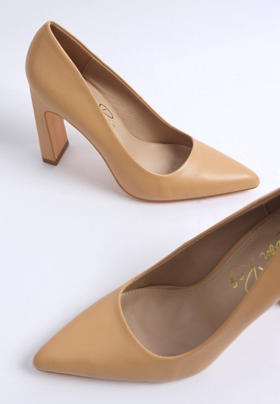 Shacarri Faux Leather Pumps