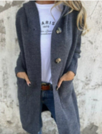 Mid-length Sweater Cardigan Women&
