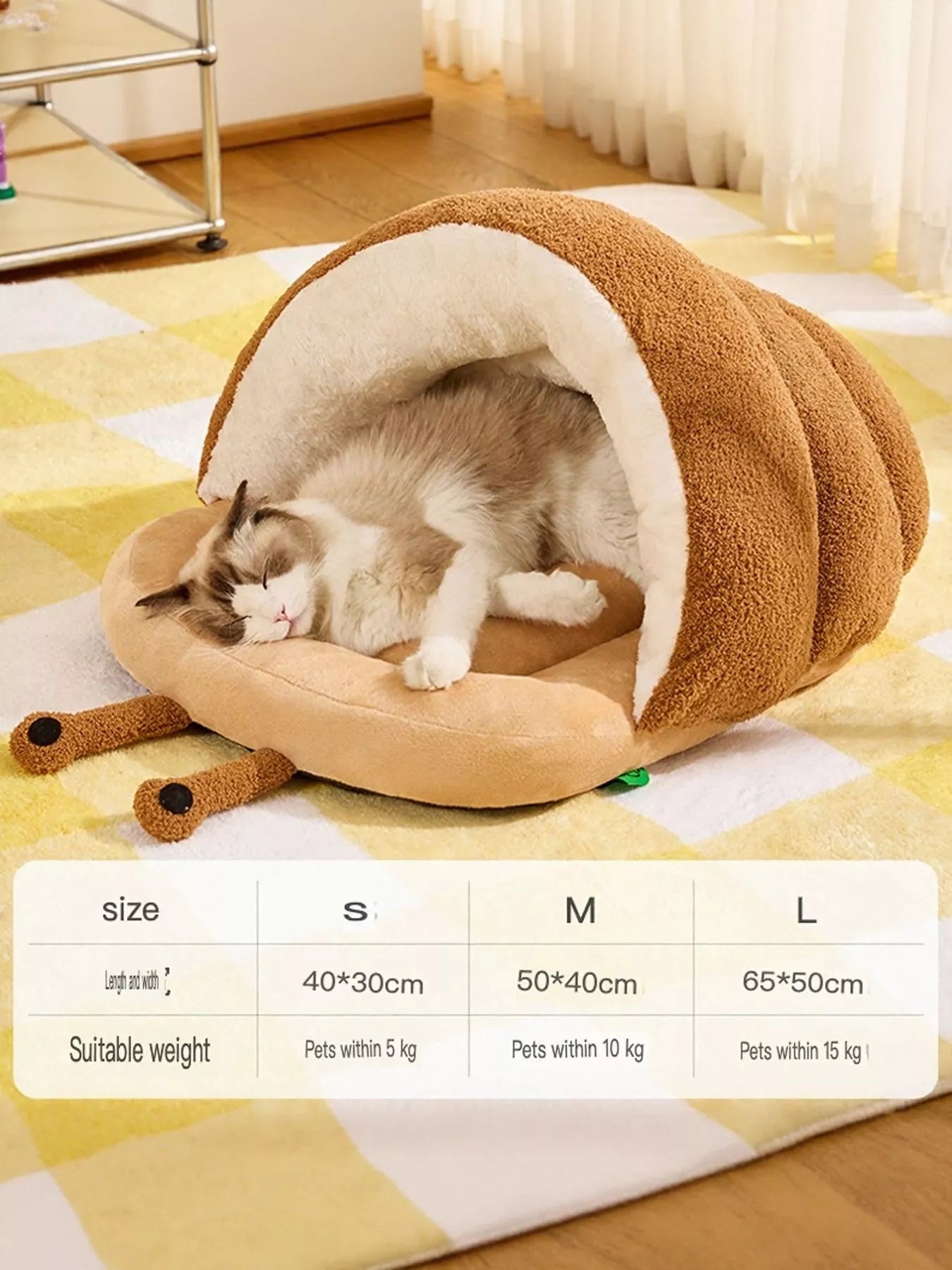 Cozy Caterpillar Shape Pet Nest with Plush Interior - Loving It Shop
