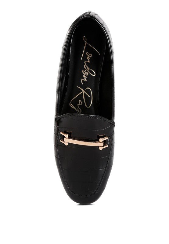 Deverell Street - Smart Horsebit Embellished Loafers - Loving It Shop