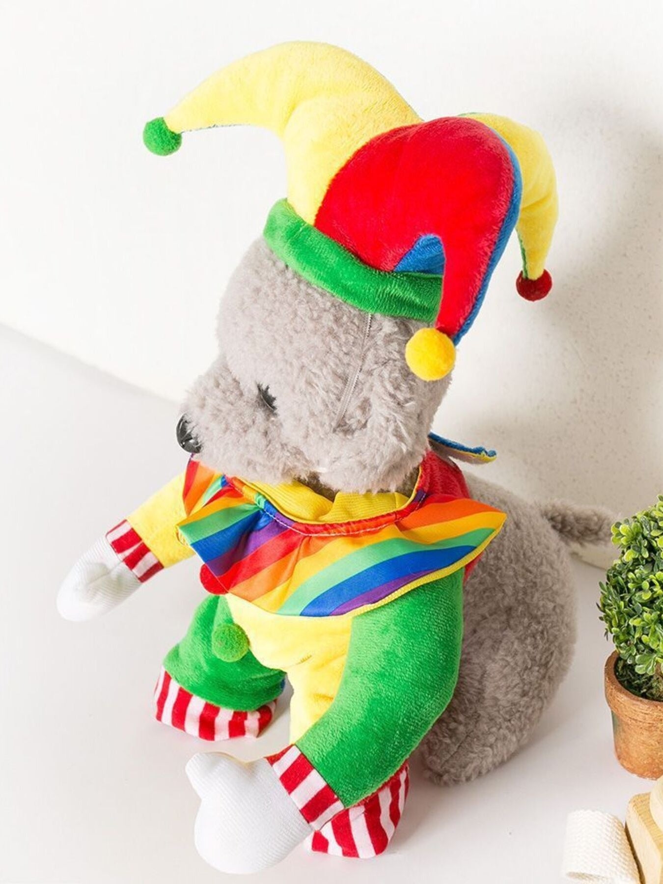 Colorful Clown Pet Jumpsuit with Hat - Loving It Shop