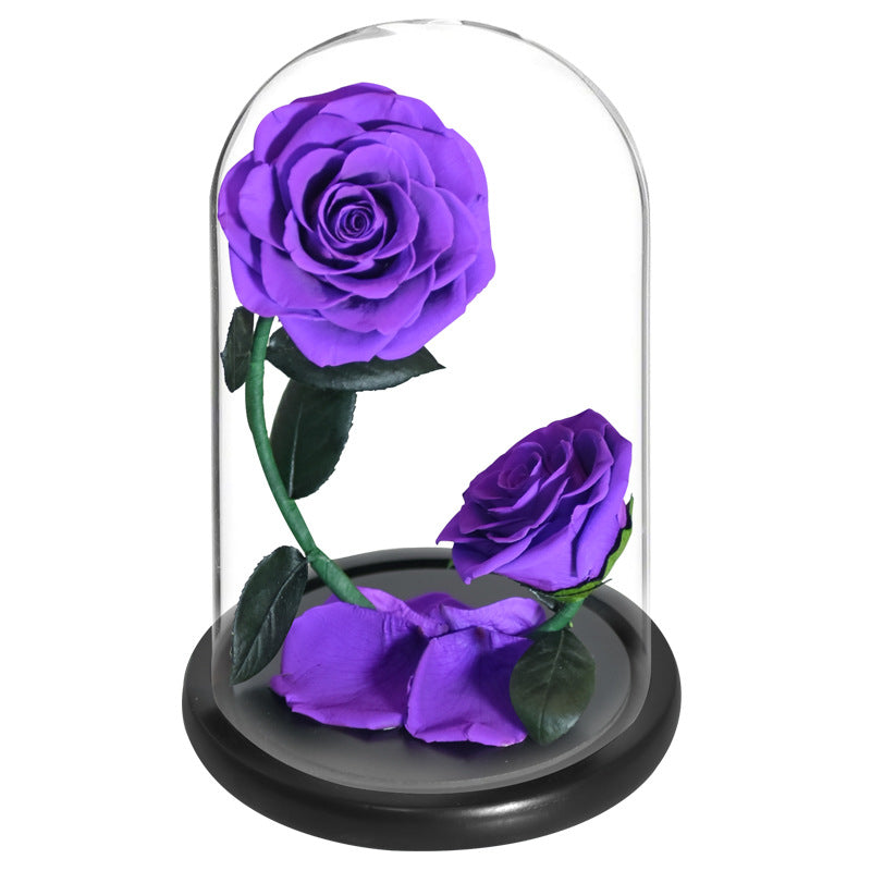 Double Preserved Flower Rose Valentine&