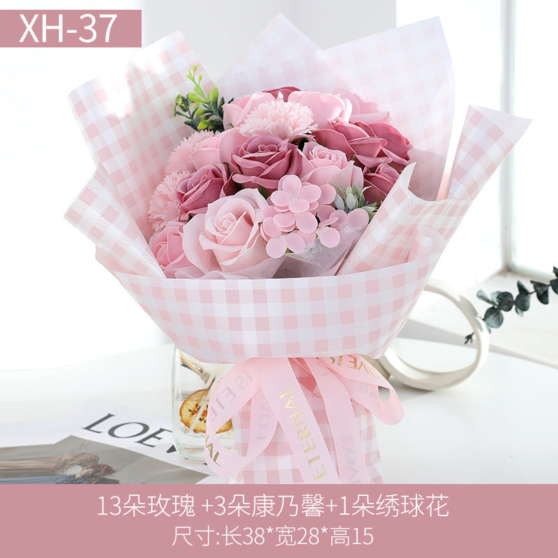 Eternal Rose Soap Flower Gift for Mother&