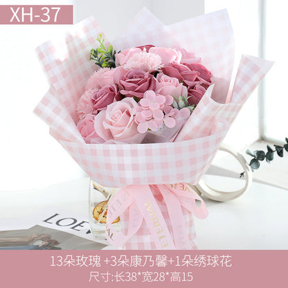 Eternal Rose Soap Flower Gift for Mother&