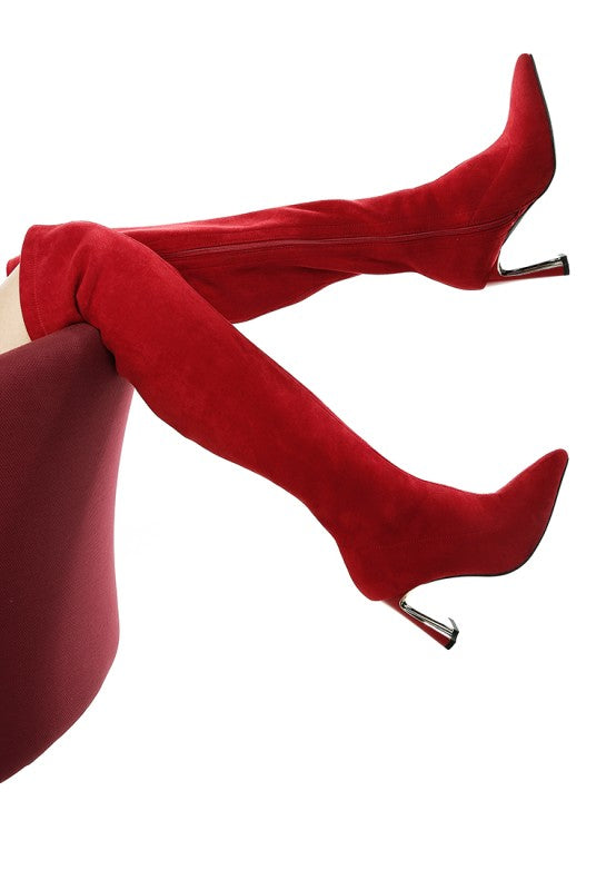 Star Gazer Slim Block Heel Long Boots