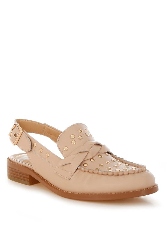 Remykin Braided Penny Strap Loafers