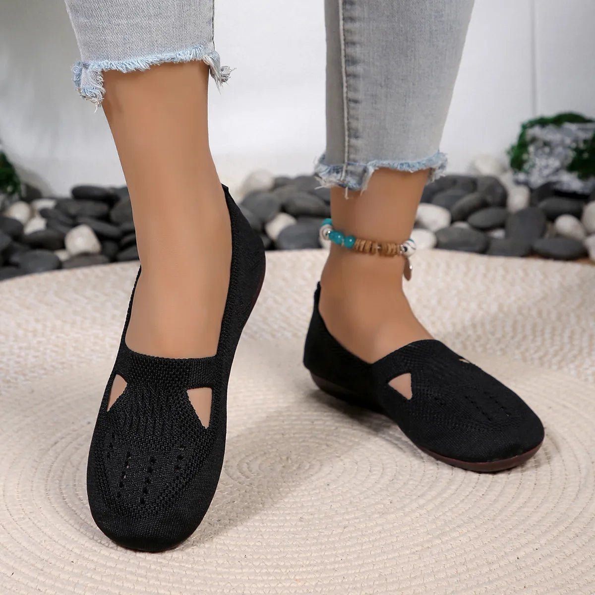 Cutout Mesh Slip Ons - Loving It Shop