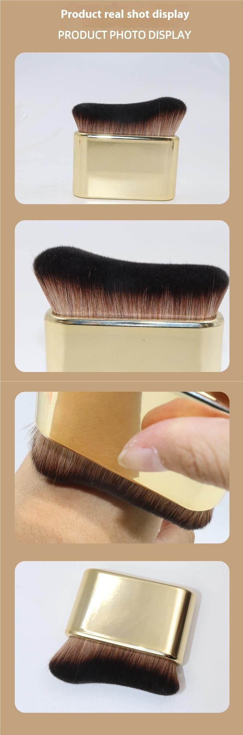 Large Wave Foundation &amp; Body Makeup Brush
