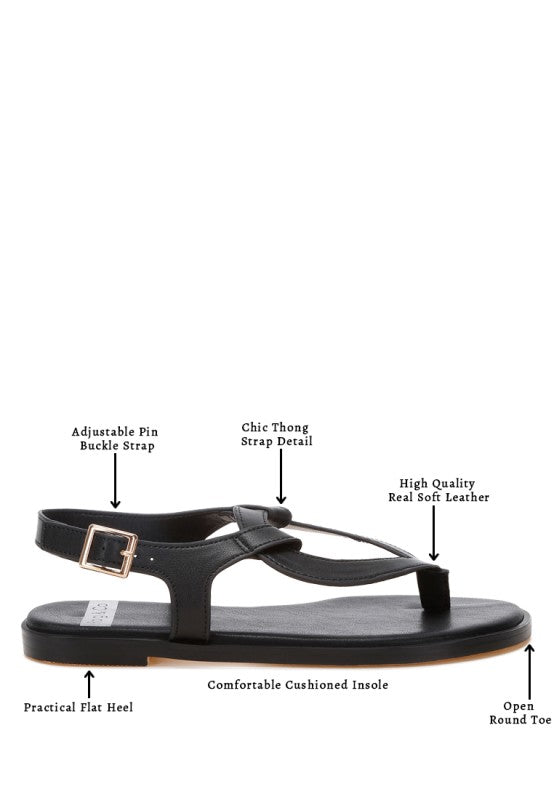 Torad Thong Toe Cut-Out Flats