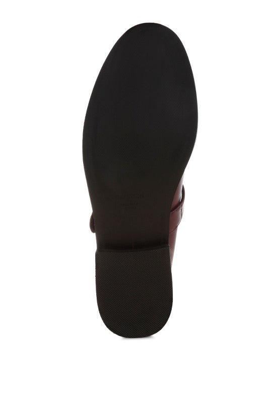 Tesoro Low Heel Mary Jane Loafers