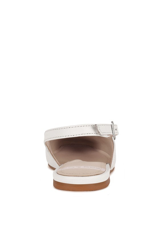 Sozani Real Soft Leather Slingback Flats