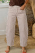 Brown Stripe Casual Barrel Jeans - Loving It Shop