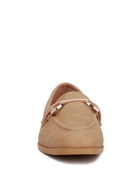 Jagger Horsebit Detail Flat Loafers - Loving It Shop