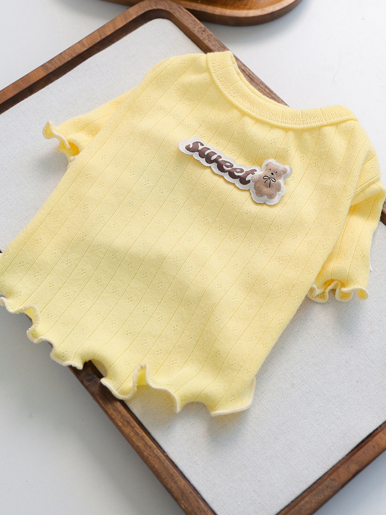 Sweet Bear Patch Ribbed Pet Top - Loving It Shop