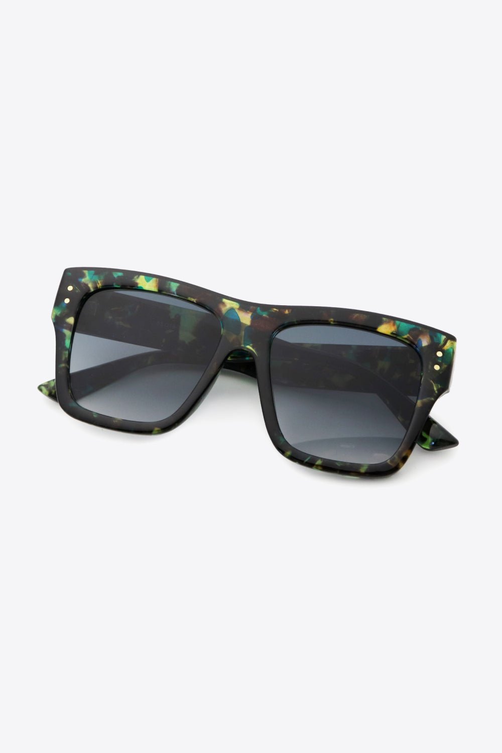 UV400 Patterned Polycarbonate Square Sunglasses - Loving It Shop