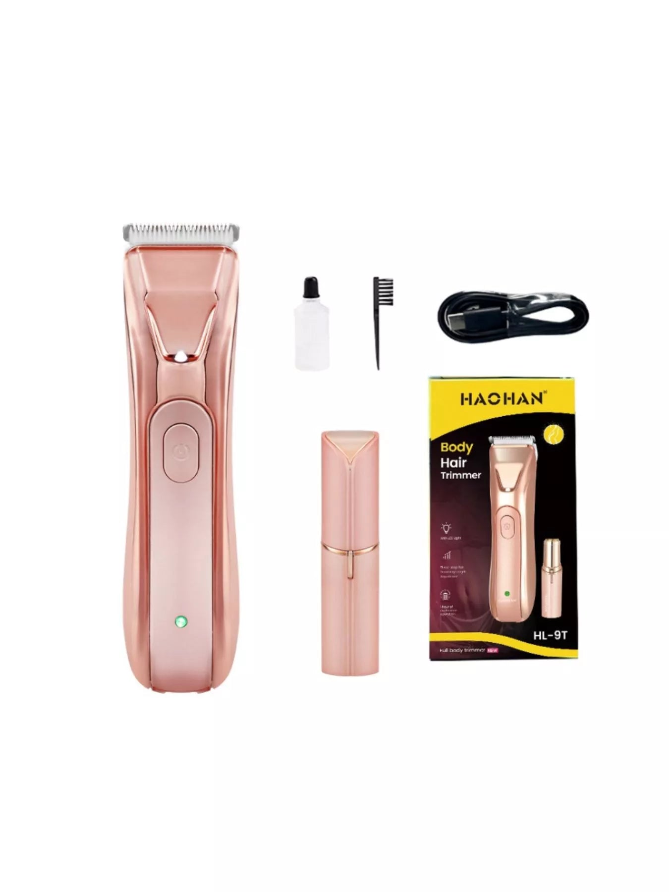 2 - Piece Portable Rechargeable Hair Removal - Loving It Shop