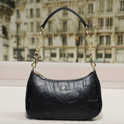 Embossed Letter Underarm Shoulder Crossbody Fashionable Trendy Womens Bag For Stylish Outfits