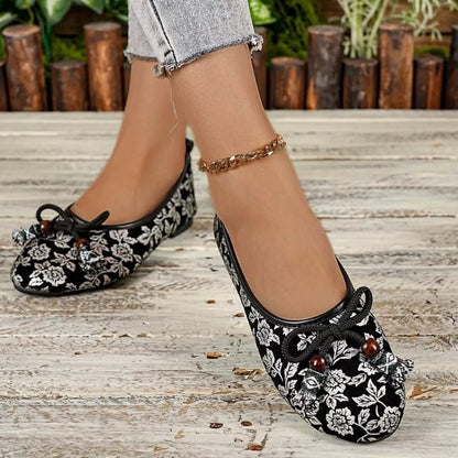 Bow Round Toe Slip - Ons - Loving It Shop