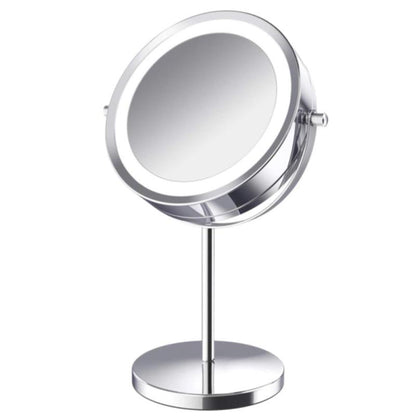 LED Makeup Mirror with 360° Rotation and 10x Magnification