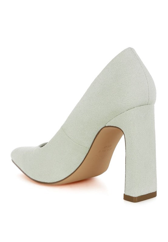Uboa Slim Block Heel Pumps