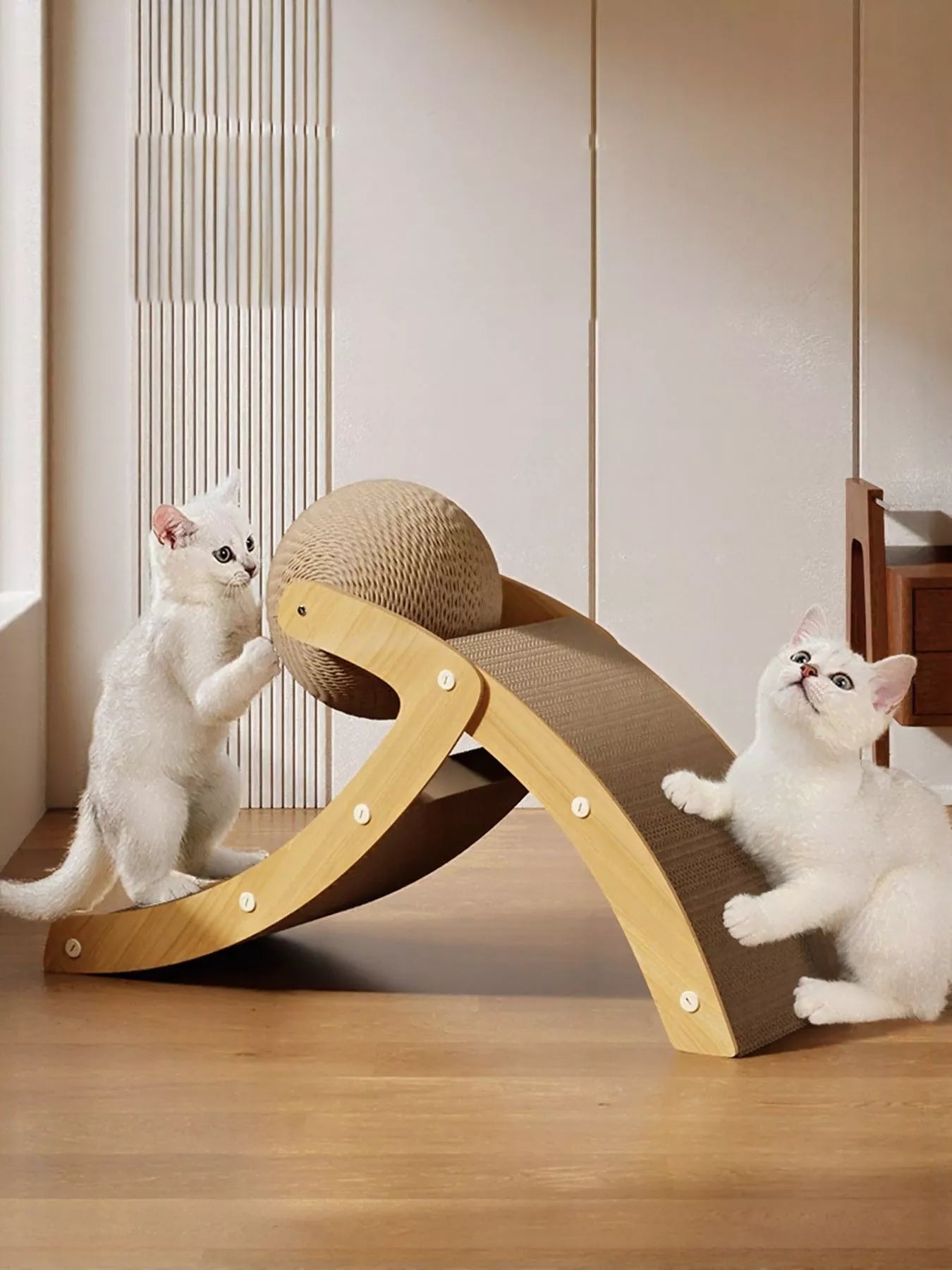 Interactive Ball & Ramp Cat Scratching Post - Loving It Shop