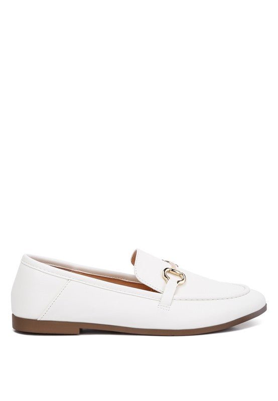Talula Horsebit Embellished Faux Leather Loafers - Loving It Shop