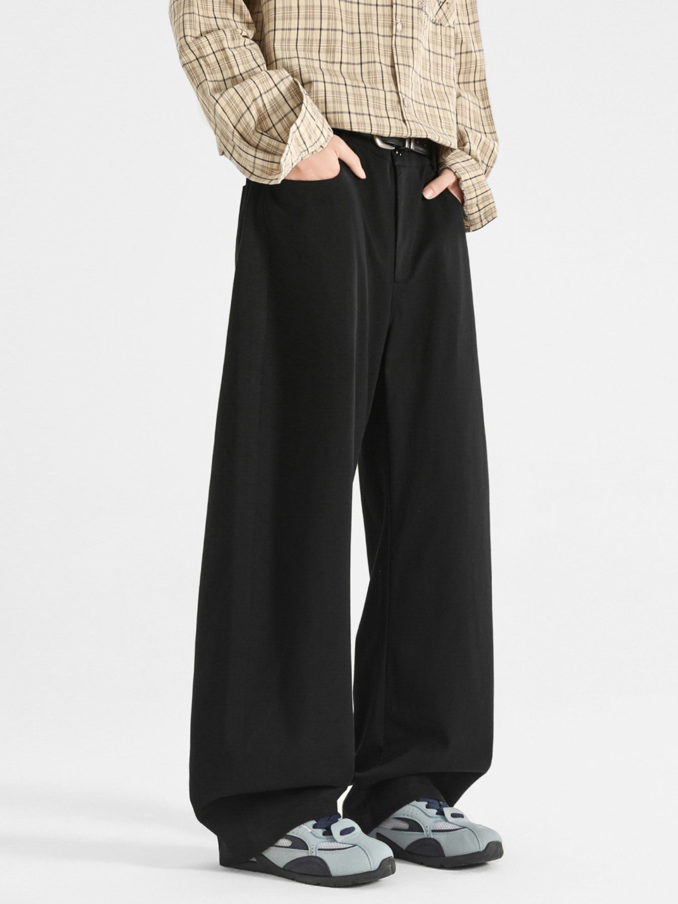 Men's Plus Size Wide Leg Casual Pants