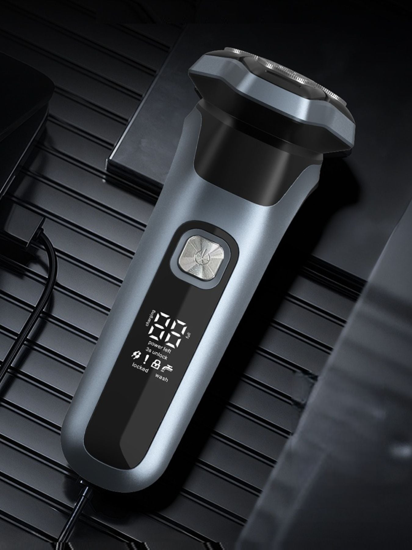Rechargeable Rotary Electric Shaver with LED Display - Loving It Shop