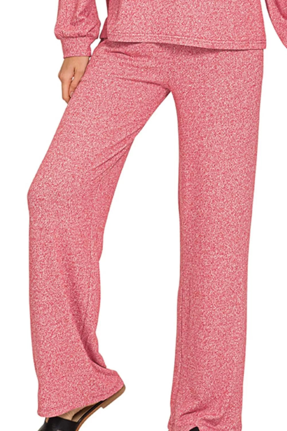 Soft Melange Long Sleeve Tee &amp; Pants Set