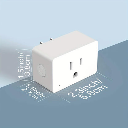 2-Pack: WiFi Smart Plug – 15A, Timer &amp; App Control, Works with Alexa &amp; Google Home