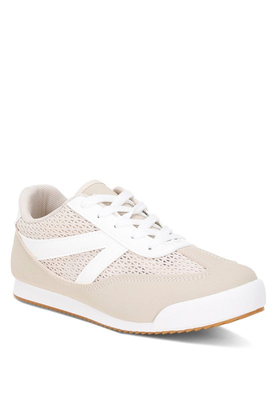 Tibala Padded Collar Lace-Up Sneakers