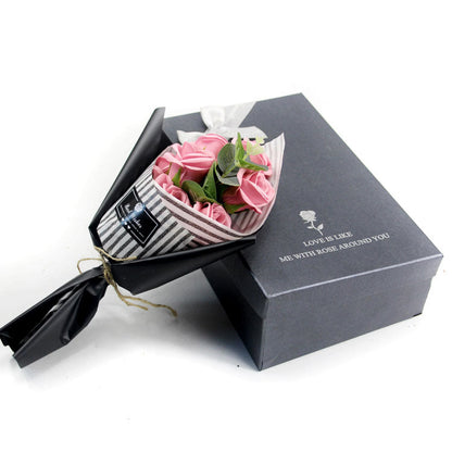 Soap Flower Bear Gift Box Birthday Gift Mother&