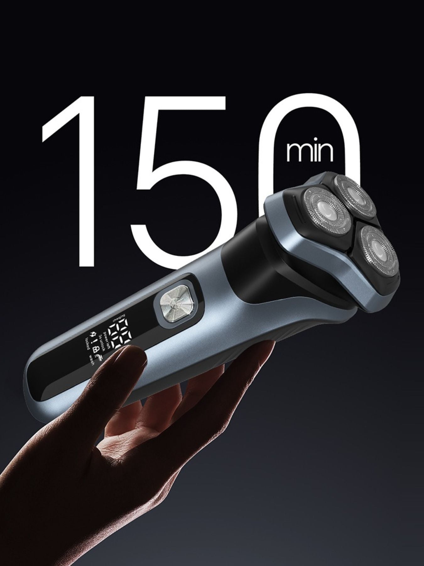 Rechargeable Rotary Electric Shaver with LED Display - Loving It Shop