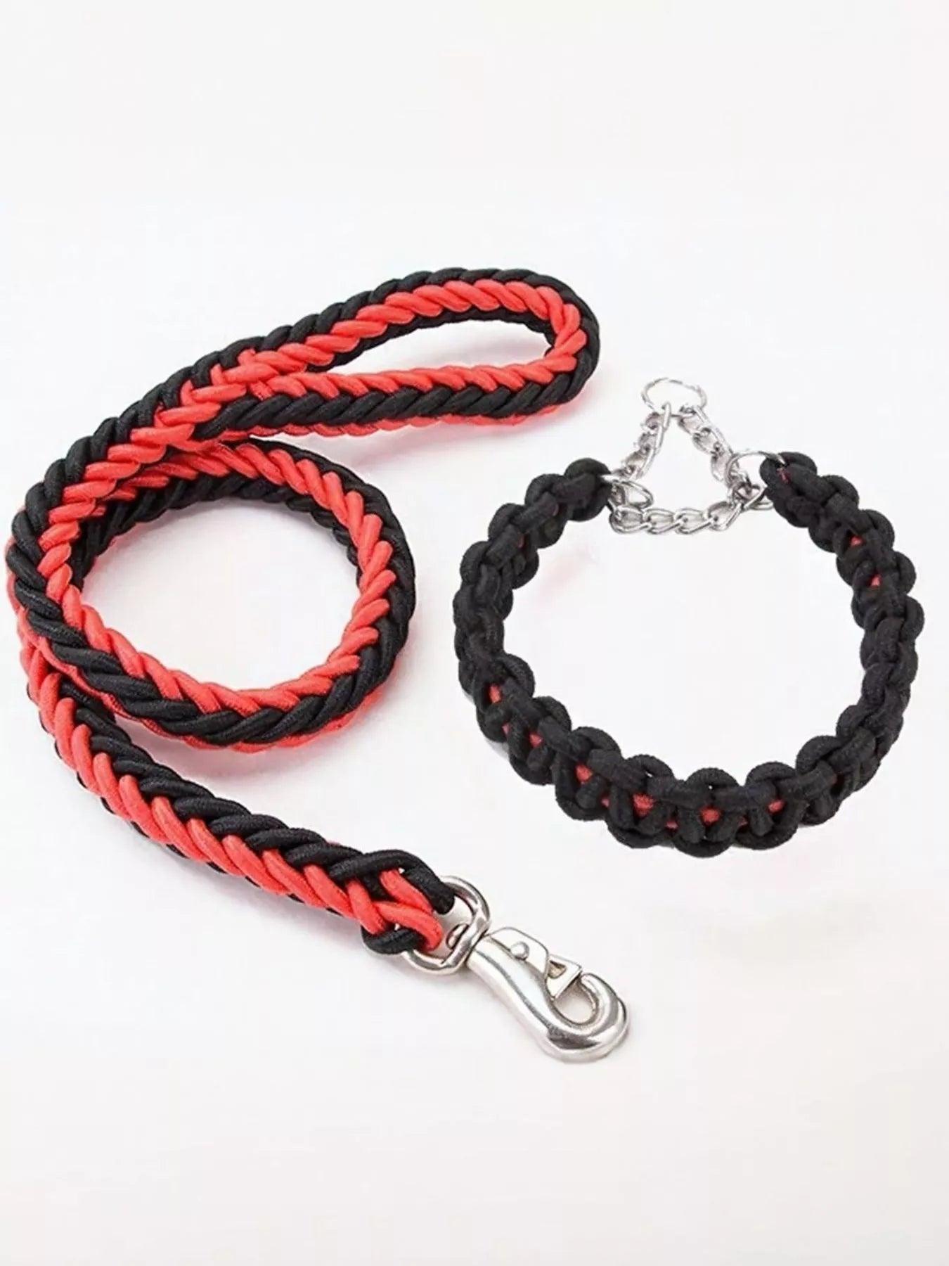 2 Piece Braided Rope Pet Leash with Metal Clasp - Loving It Shop