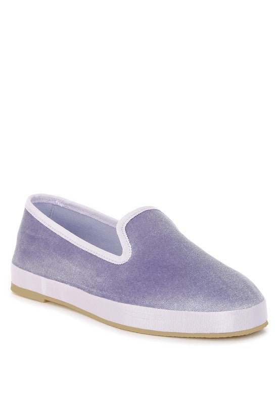 Saba Velvet Round Toe Slip - On Loafers - Loving It Shop