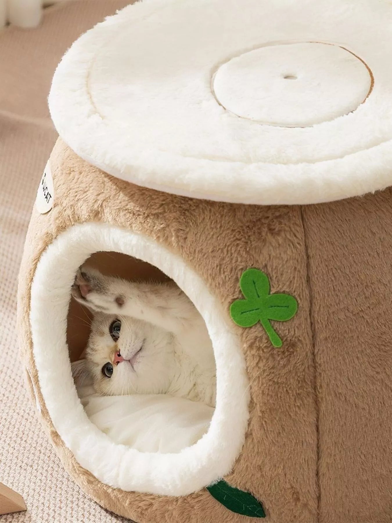 Cozy Tree Stump Pet Nest - Loving It Shop