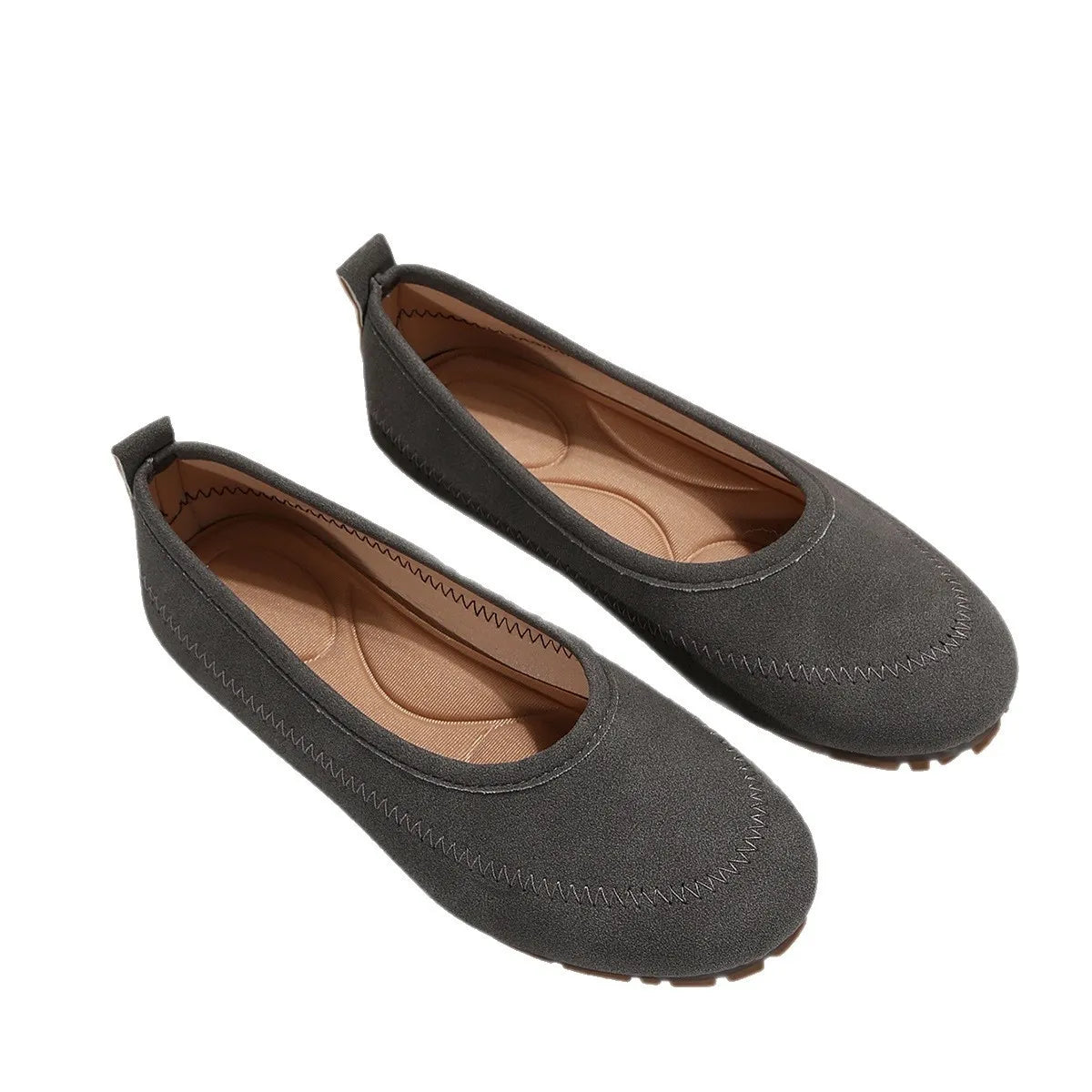 Round Toe Flat Slip - Ons - Loving It Shop