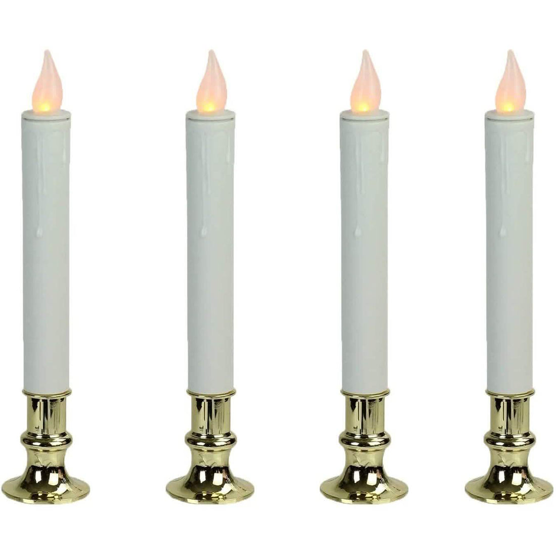 4-Pack: Elegant Glow Candle 9” Flameless Battery Taper