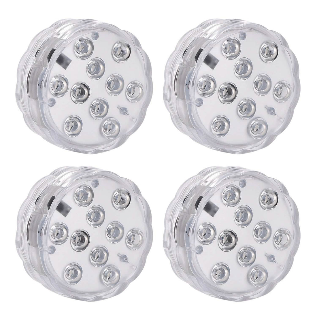 4-Piece: Submersible RGB LED Lights