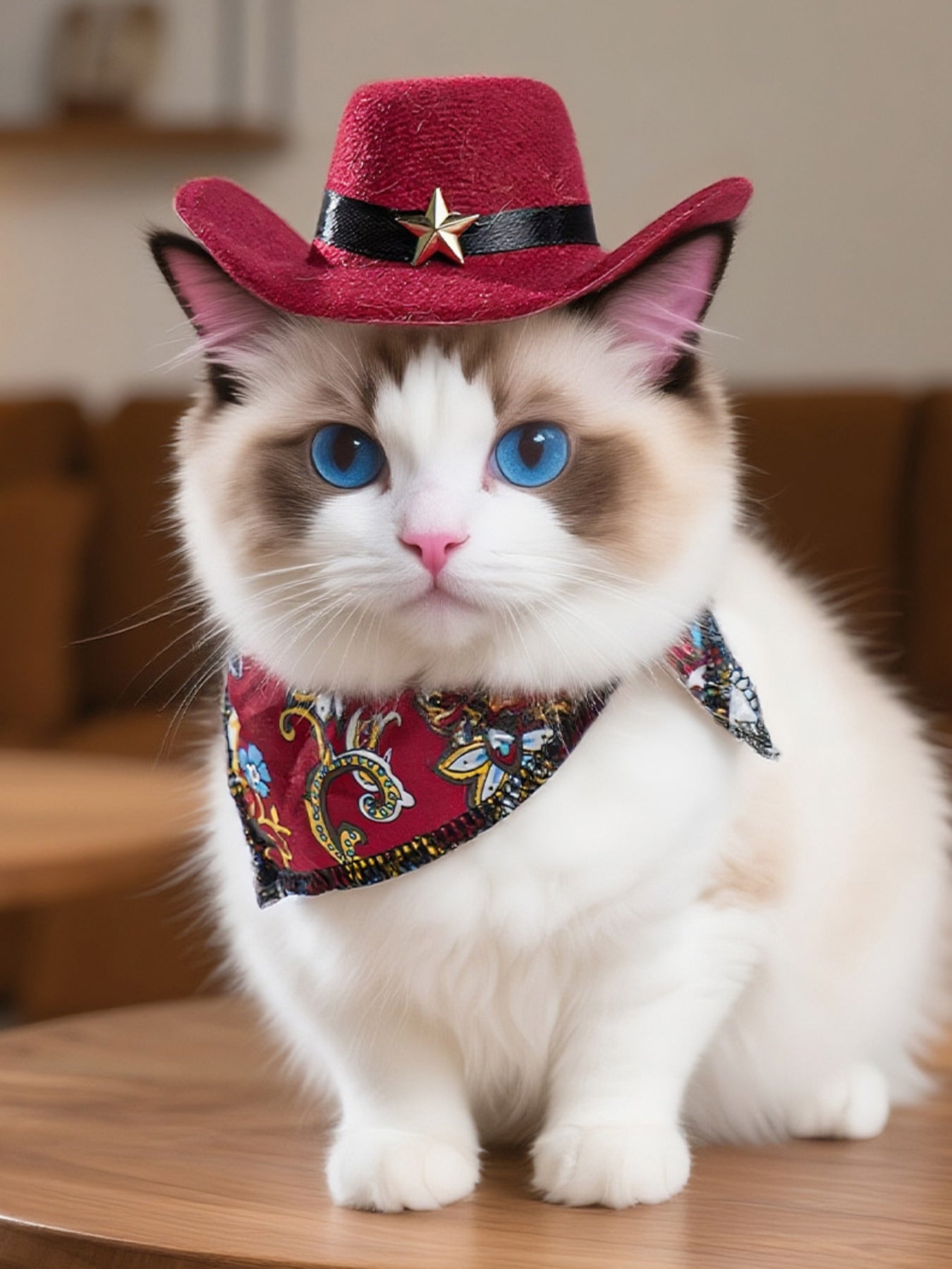 Paisley Print Pet Scarf & Hat - Loving It Shop