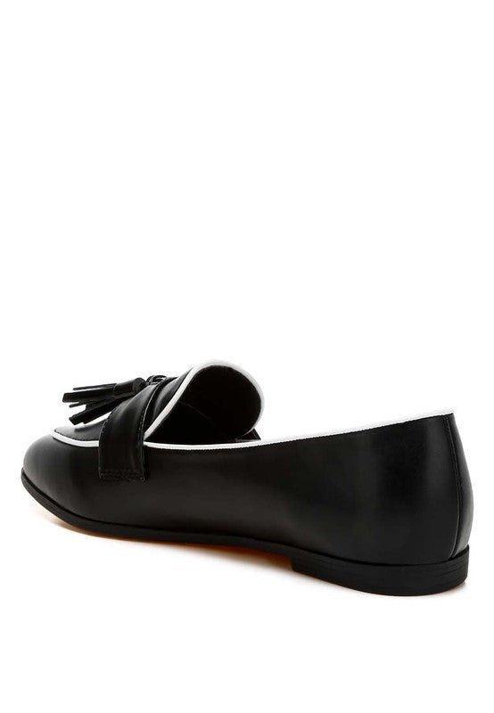 Mythos Dual Tone Tassel Loafers - Loving It Shop