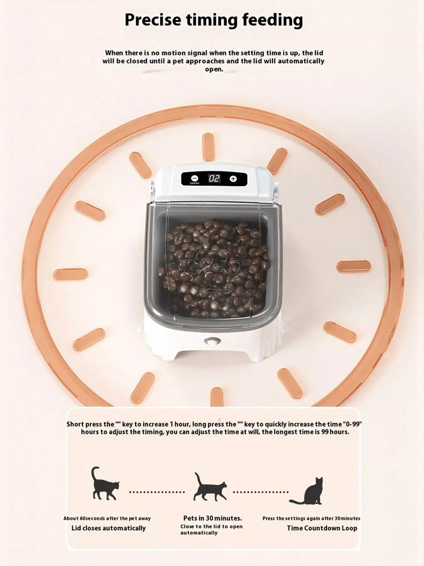 Automatic Pet Feeder with Elevated Bowl - Loving It Shop