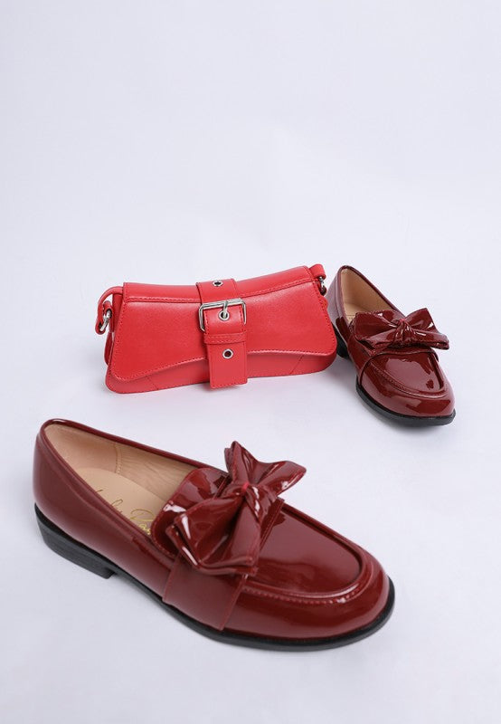 Araminta Classic Chunky Bow Loafers