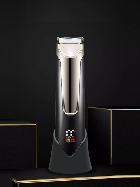 Men's Waterproof Electric Trimmer with LCD & Dock Charging - Loving It Shop