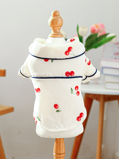 Satin Pet Pajamas with Contrast Piping - Loving It Shop